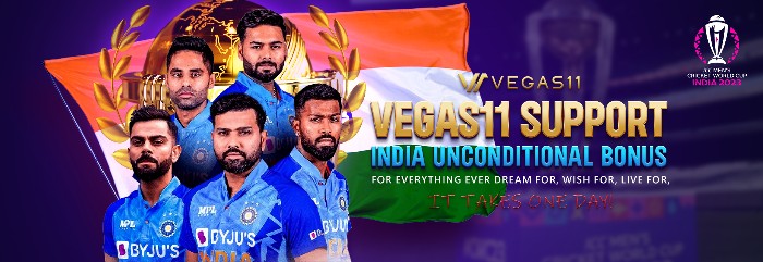 Vegas11 समर्थन इंडिया अवश्रण बोनस।